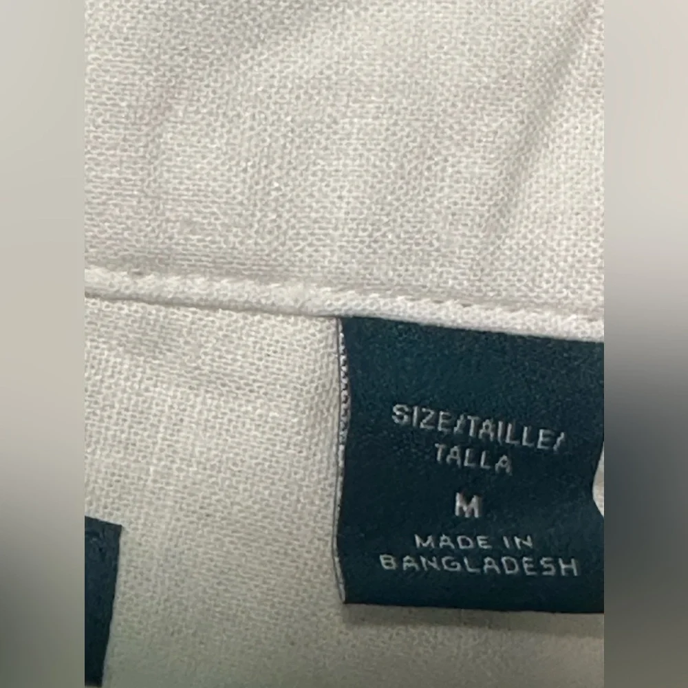 Perry Ellis White Casual Button Down Shirt - Picture 5 of 9